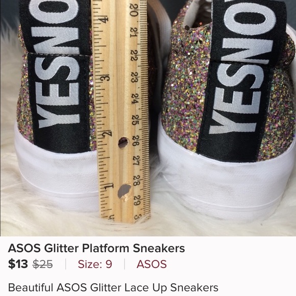 ASOS glitter sneakers - Picture 3 of 3